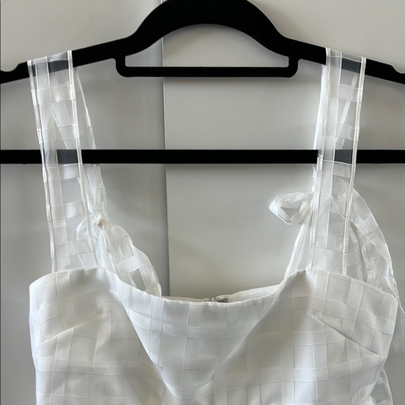 Russo Dress in White Check - Picture 4 of 10